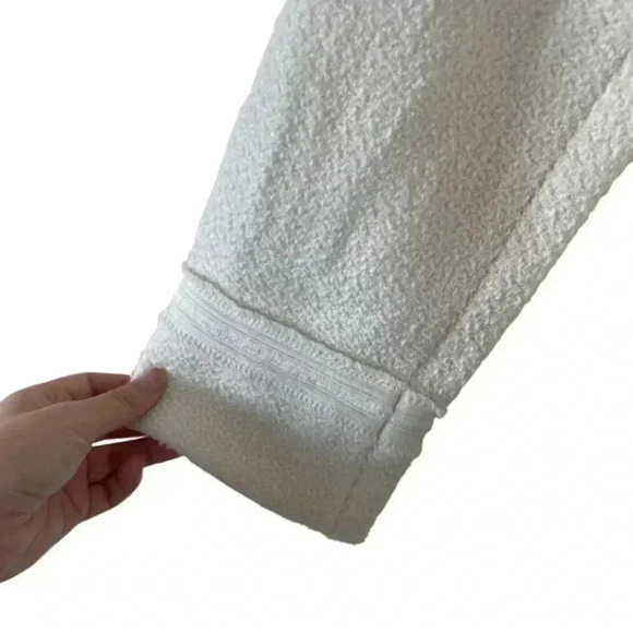 Vince Cream Boucle Jacket Blazer Size 8 Open Front Frayed Edge Textured Office - Picture 5 of 9